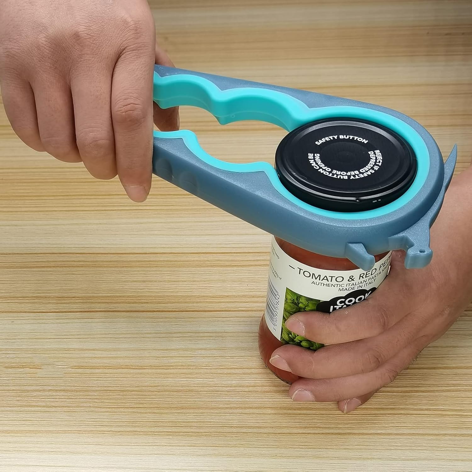 Jar Opener & Bottle Opener, Easy Grip Kitchen Tool For Seniors, Manual Lid Opener For Jars, Bottles, Cans & Household Use