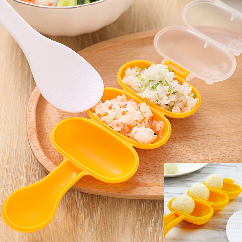 Rice Ball Mold, Shake Sushi Maker Mold, DIY Onigiri Making Tool For Kids, Food Grade Plastic Sushi Mold Kit