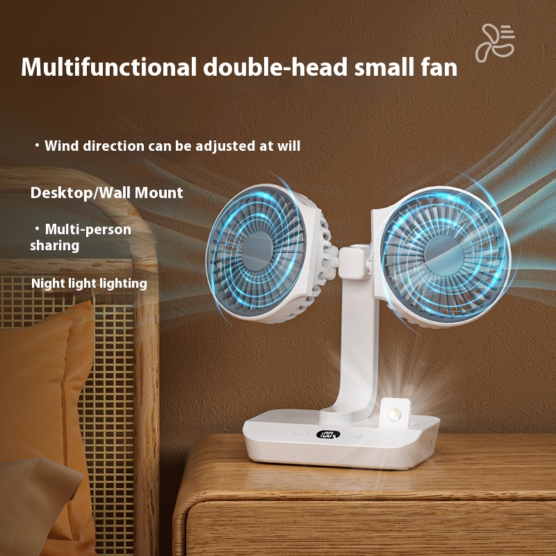 Multi Functional Dual Head Ultra Endurance Small Fan