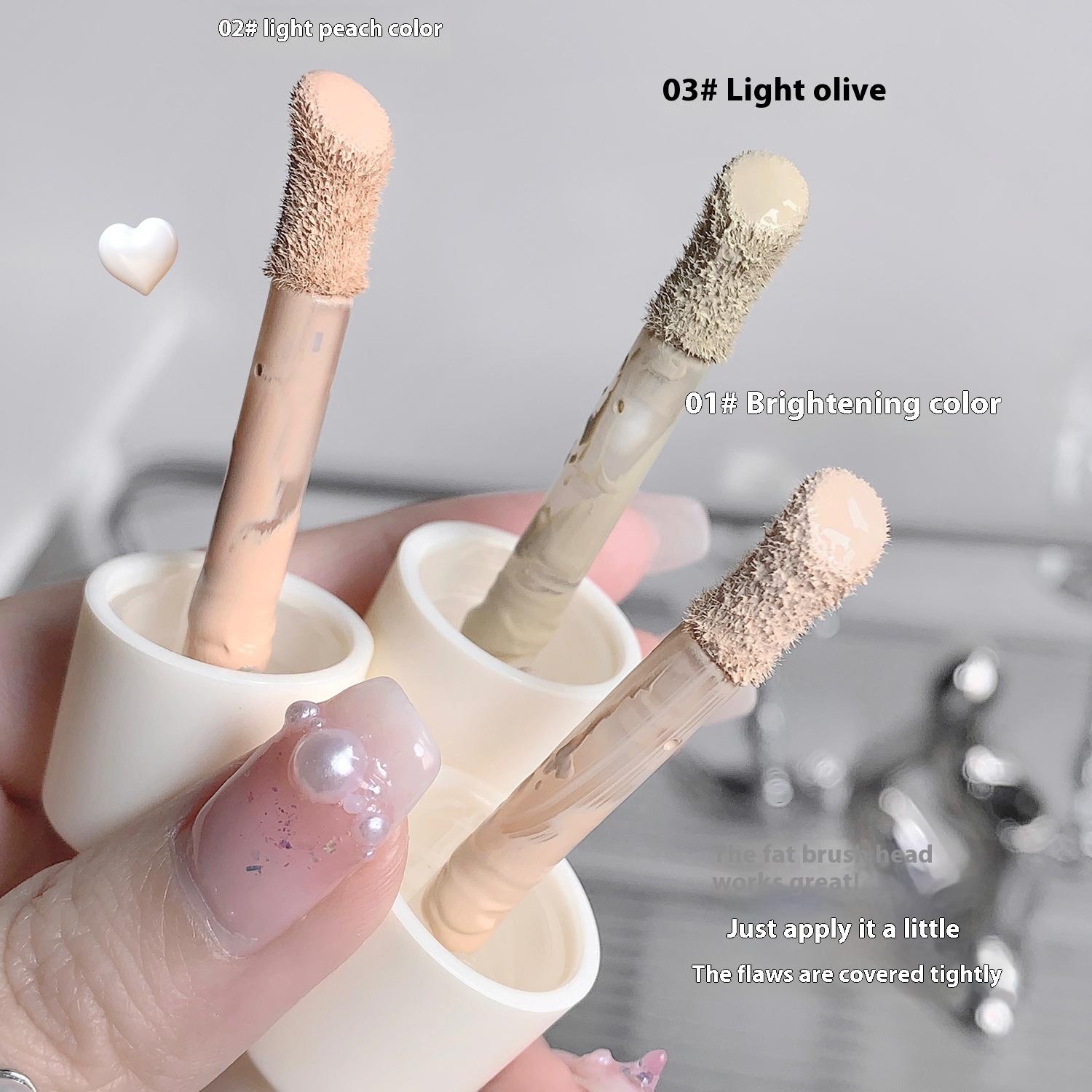 Seamless Liquid Concealer Nourishing Moisturizing Brightening And Covering Dark Circles And Tears