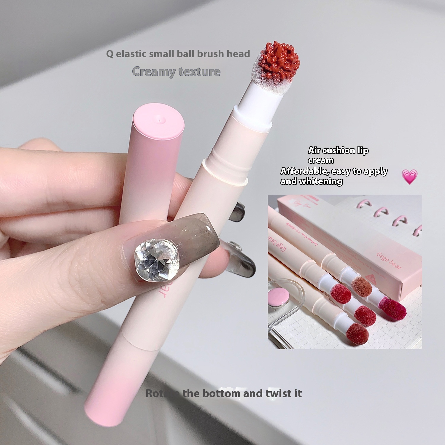 Gege Bear Gogo Bear Lip Cream Foundation Velvet Matte Matte