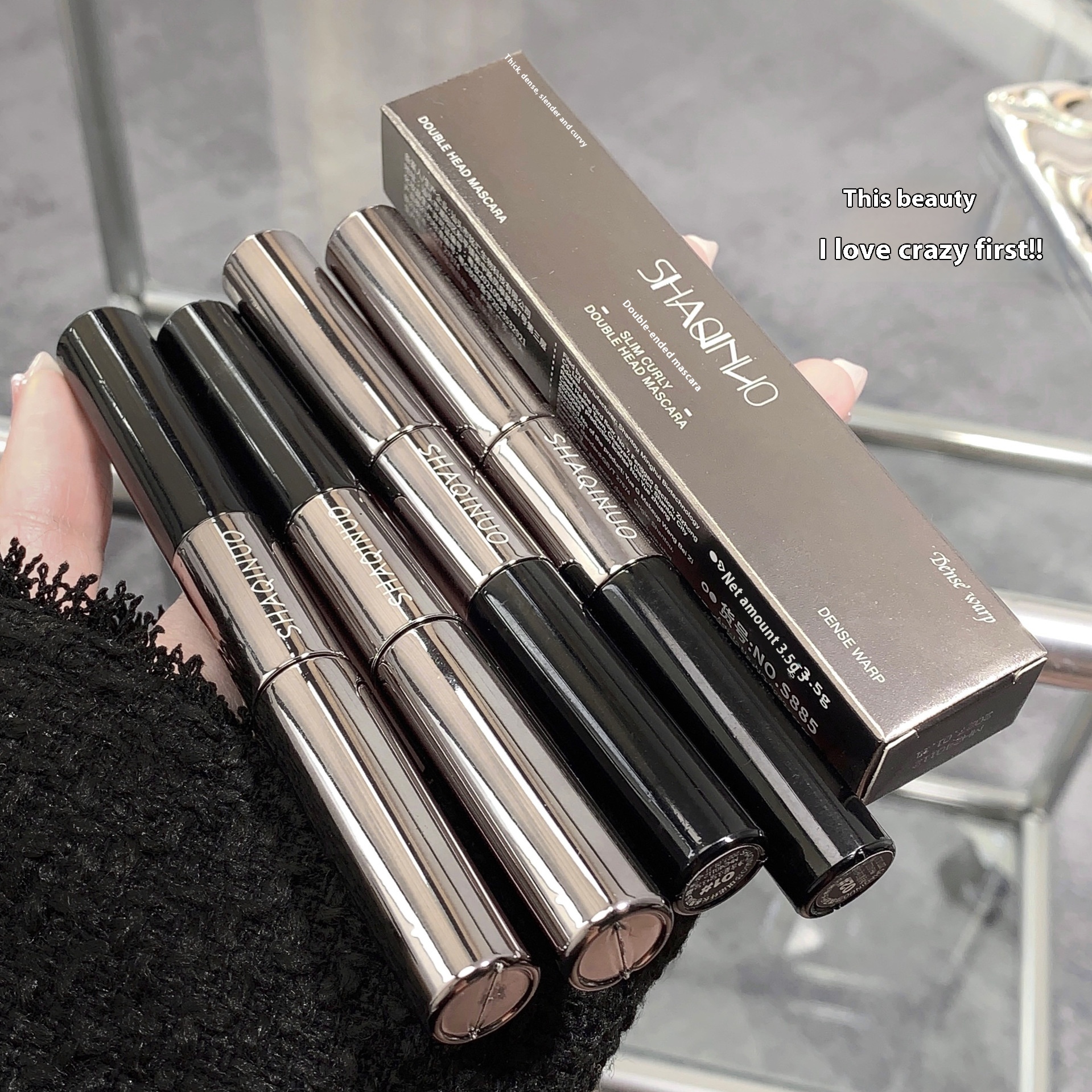 SHAQINUO Shanuo Long Curling Double-headed Mascara