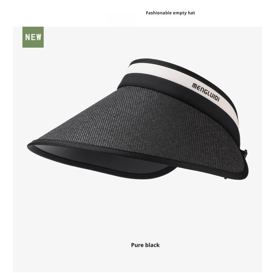 Sun Protection Hat Widened Large Brim Straw Woven Air Top Outdoor Face Covering Folding