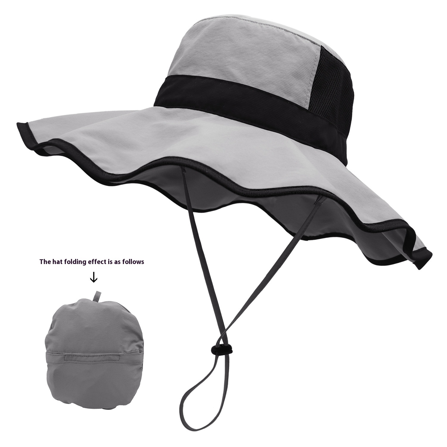 Sun Protection Travel Outdoor Riding Broad-brimmed Hat