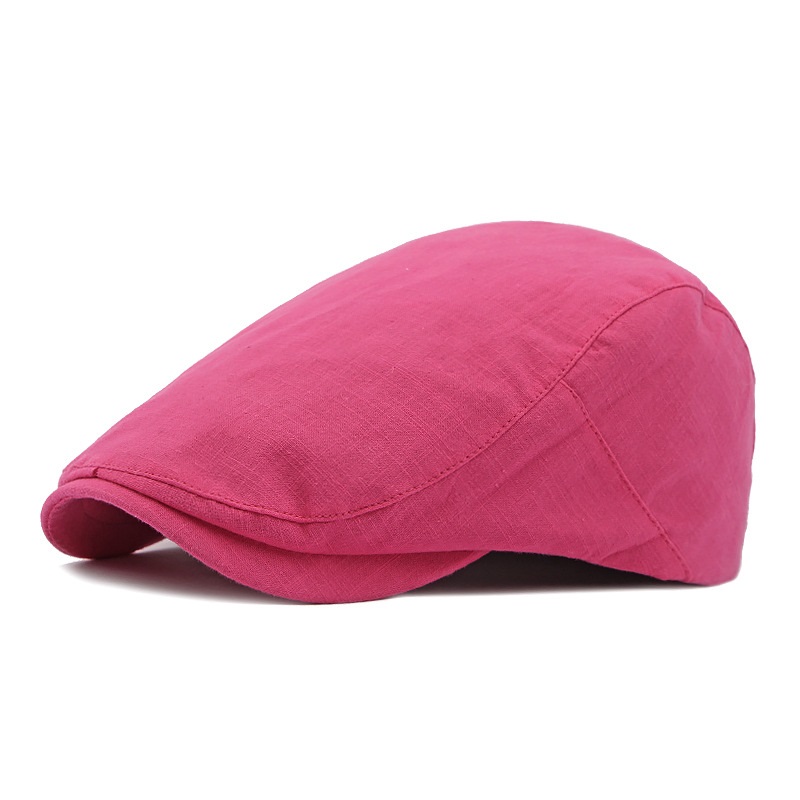 Spring And Summer Thin Simple Solid Color Beret British Painter Hat