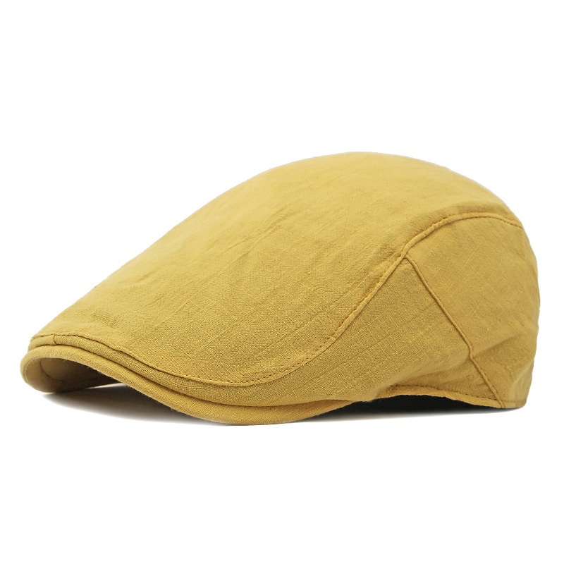 Spring And Summer Thin Simple Solid Color Beret British Painter Hat
