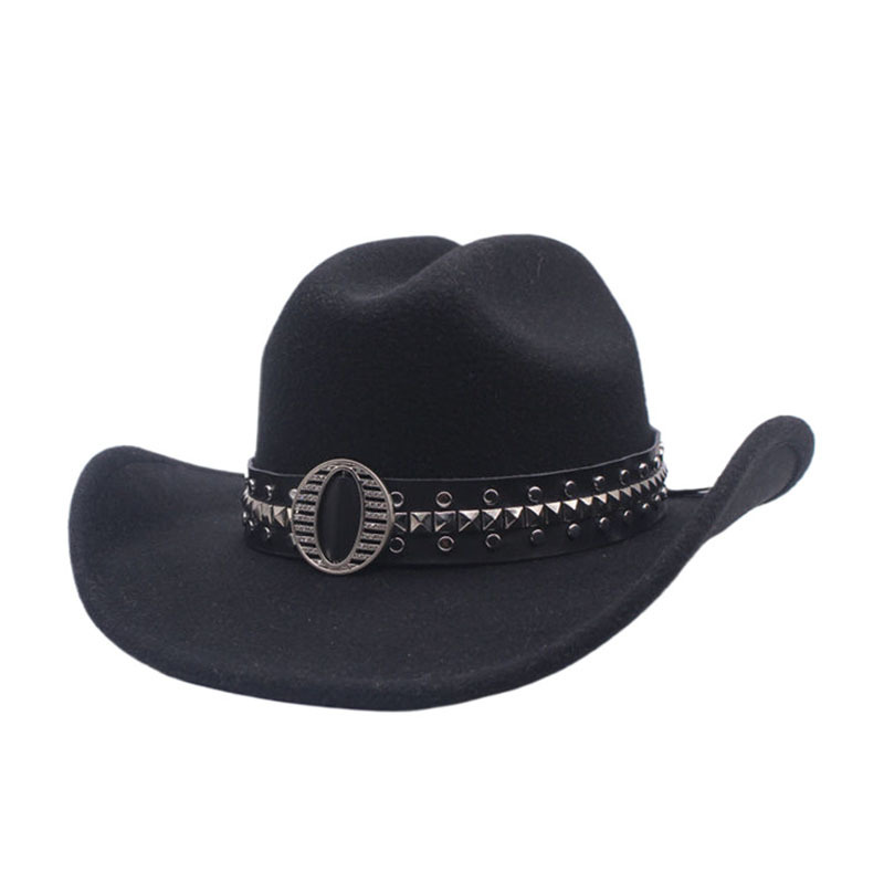 Casual Fashion Double-sided Color Matching Cap Cashmere Jazz Top Hat
