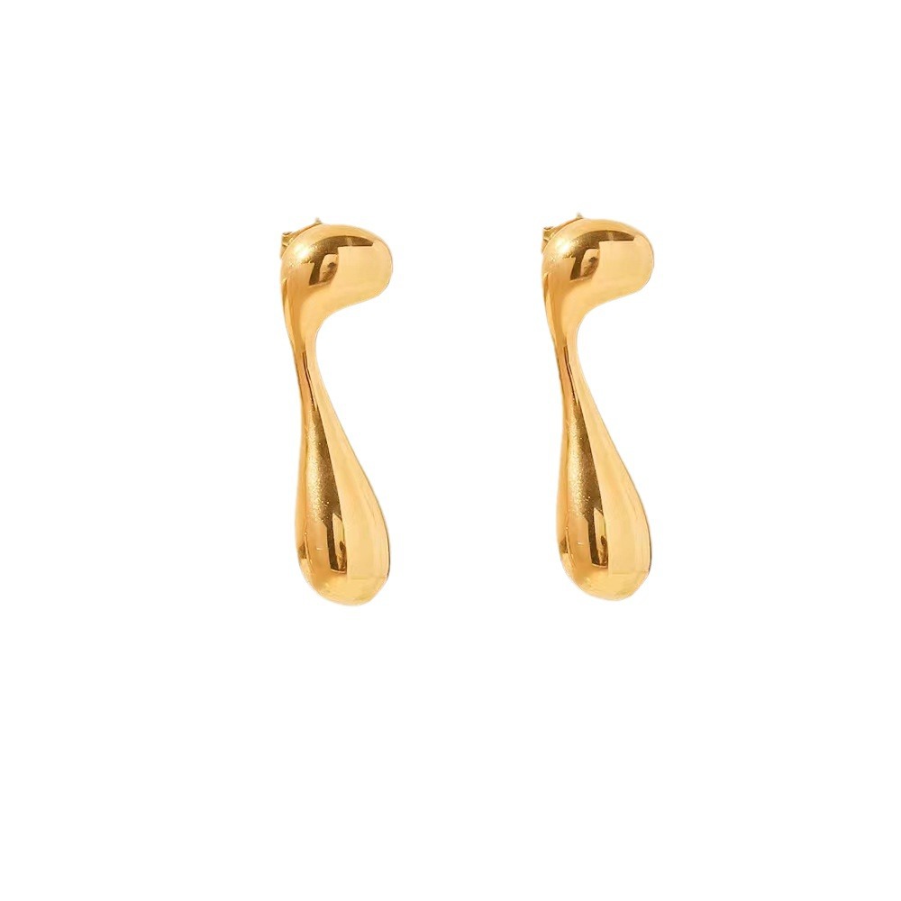 Alloy Earring Musical Note Water Drop Retro Fashion Minimalism Ear Studs