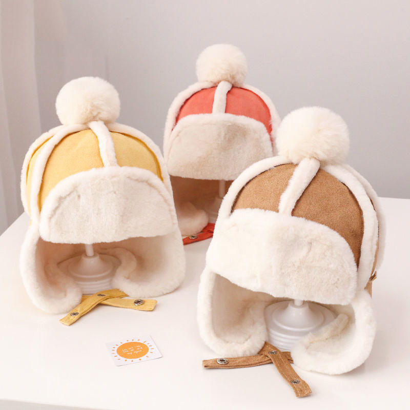 Warm Thickened Girl Cute Earflaps Fleece Hat