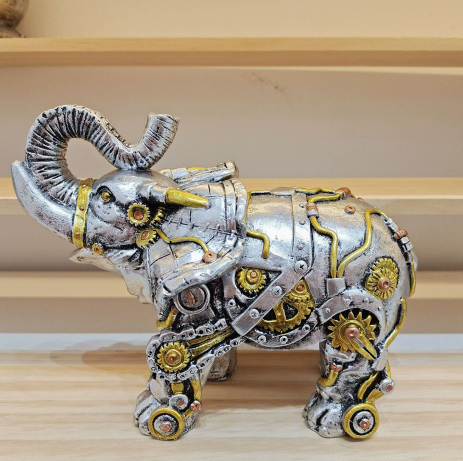 Mechanical Punk Dog Resin Crafts Desktop Window Decorative Ornament