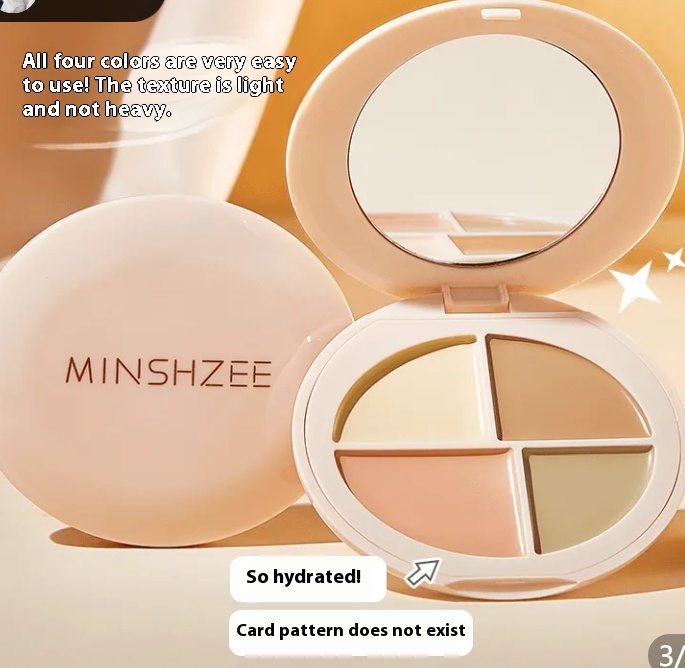Cloud Soft Light Four Color Concealer Tray Clear To Take Paste