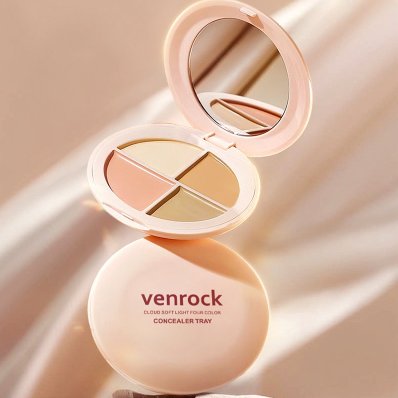 Cloud Soft Light Four Color Concealer Tray Clear To Take Paste