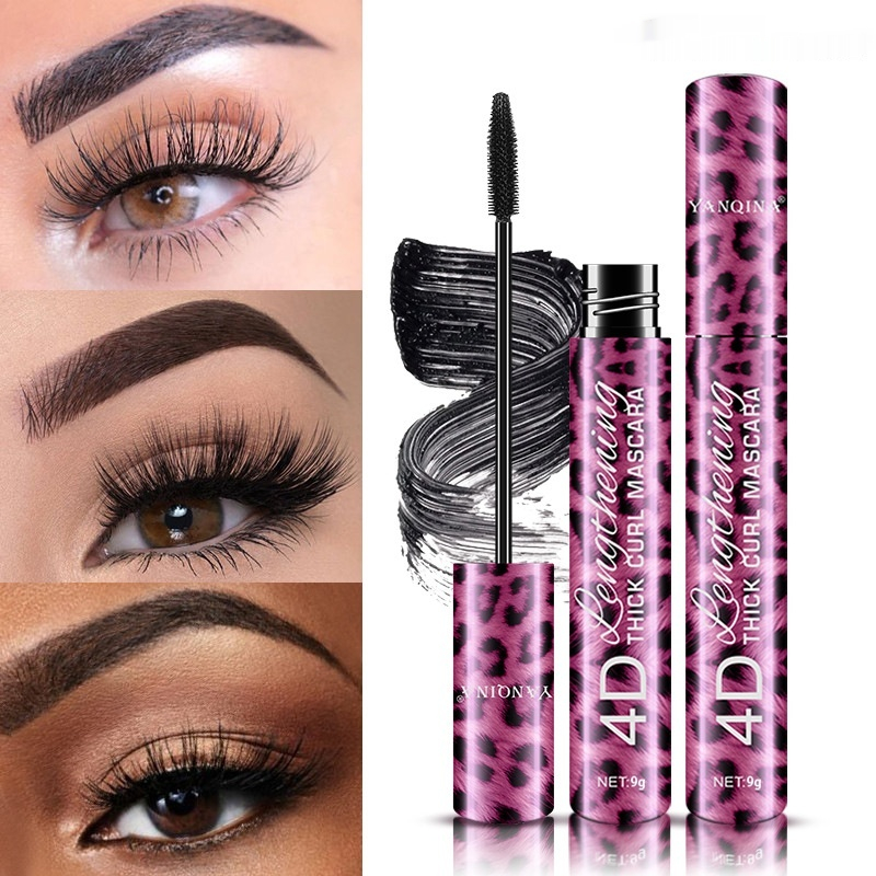 Leopard Print Mascara Eyeliner Suit