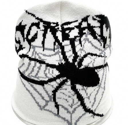 Y2g Knitting Round Machine Cap Jacquard Spider Series No Brim