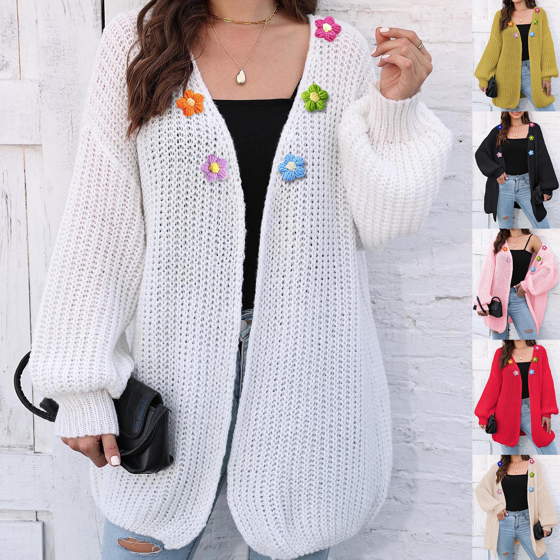 Women's Thick Coat Thick Needle Woven Sweater