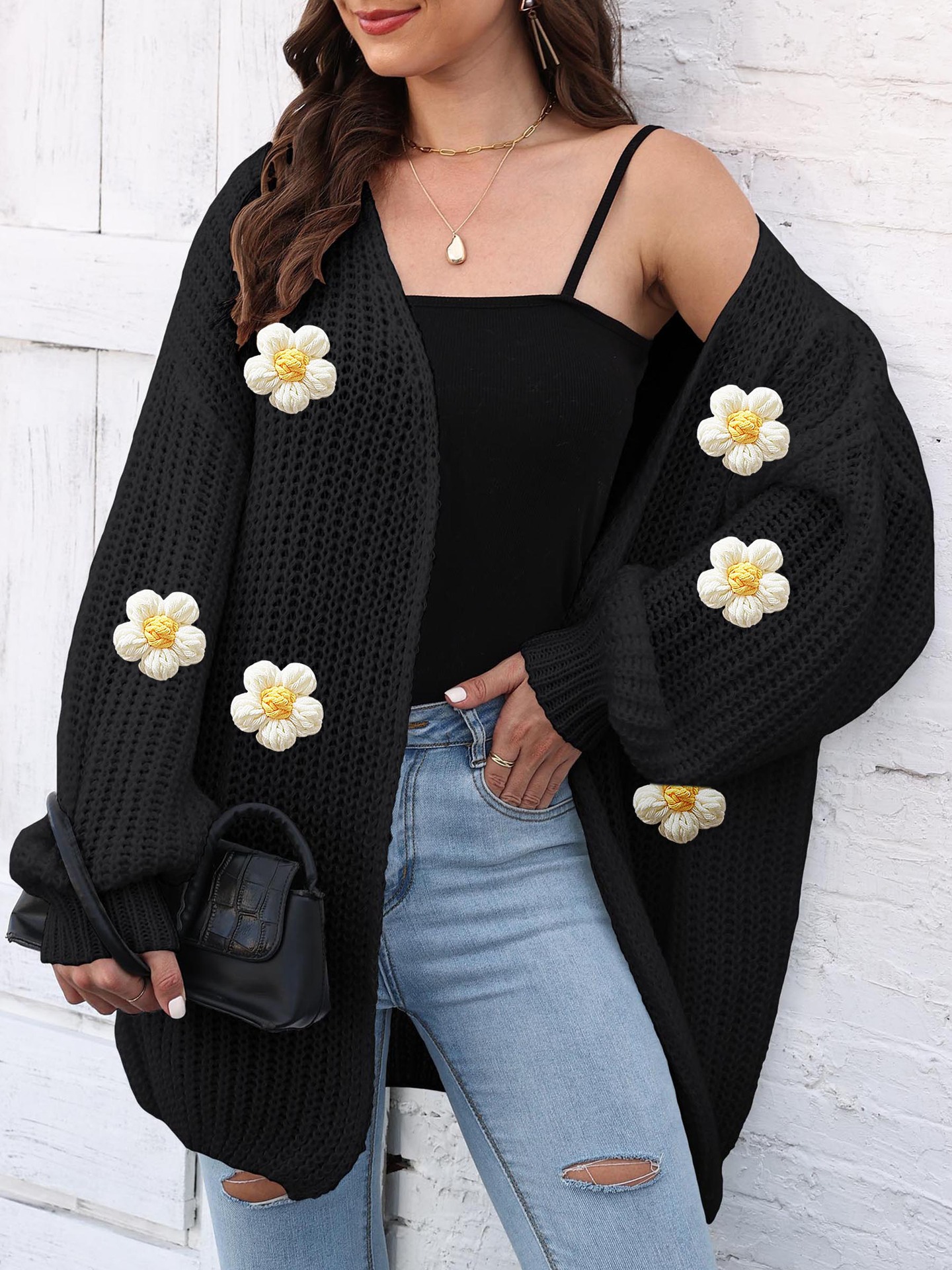 Women's Thick Coat Thick Needle Woven Sweater