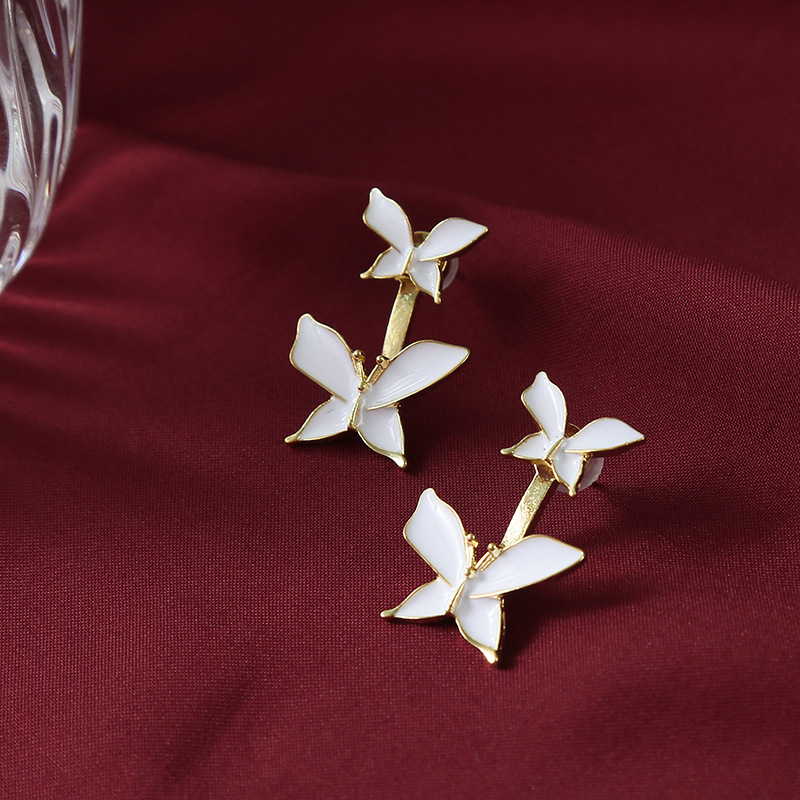 S925 Silver Needle Butterfly Earrings