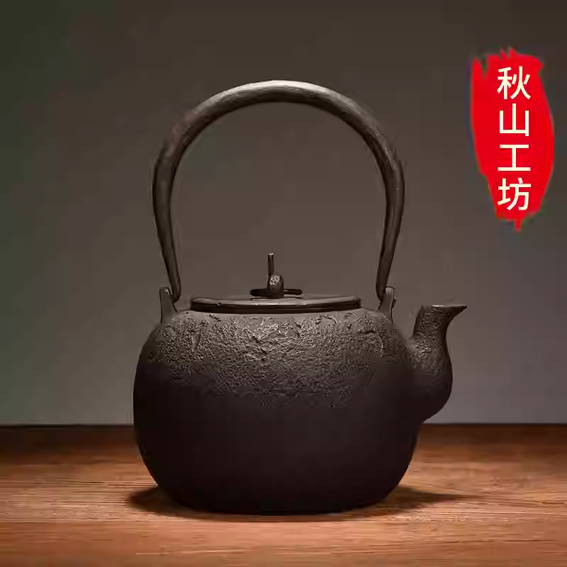 Handmade Iron Pot Chinese Lost-wax Casting Craft Cast Iron Teapot