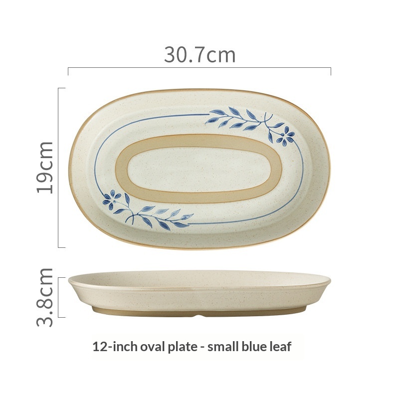 Household Stoneware Serving Plates And Tableware