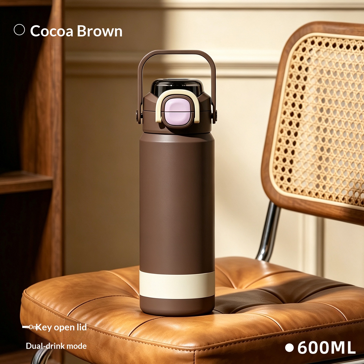 Stainless Steel Insulated Water Bottle Portable For Outdoor Sports
