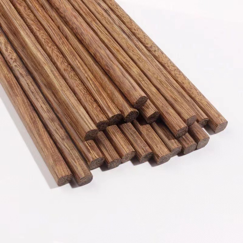 Unpainted Unwaxed Wooden Chopsticks For Home Kitchens
