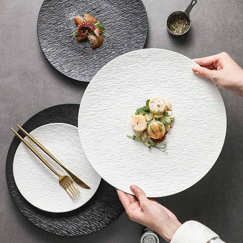 Household Ceramic Steak Plates And Tableware