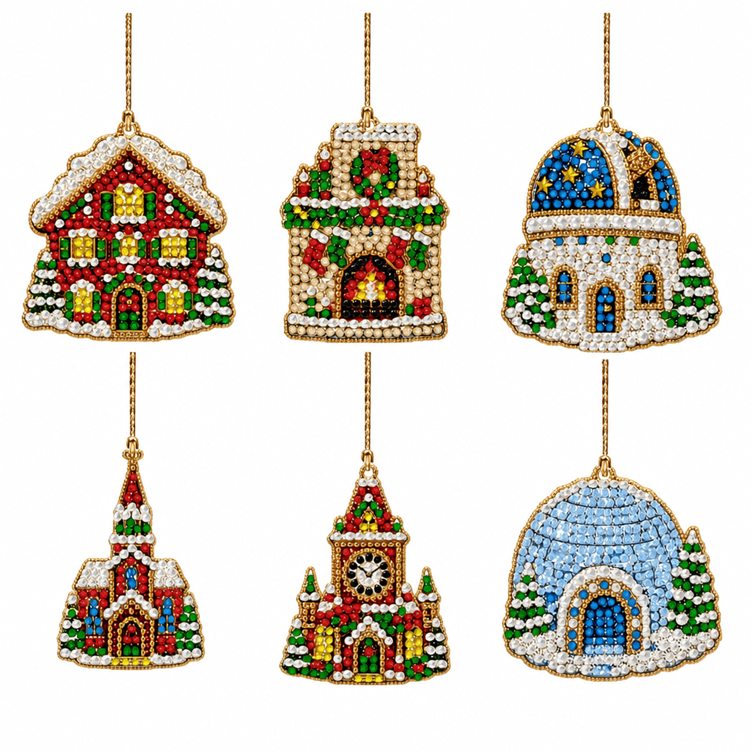Diamond Painting Pendant Set Of 6
