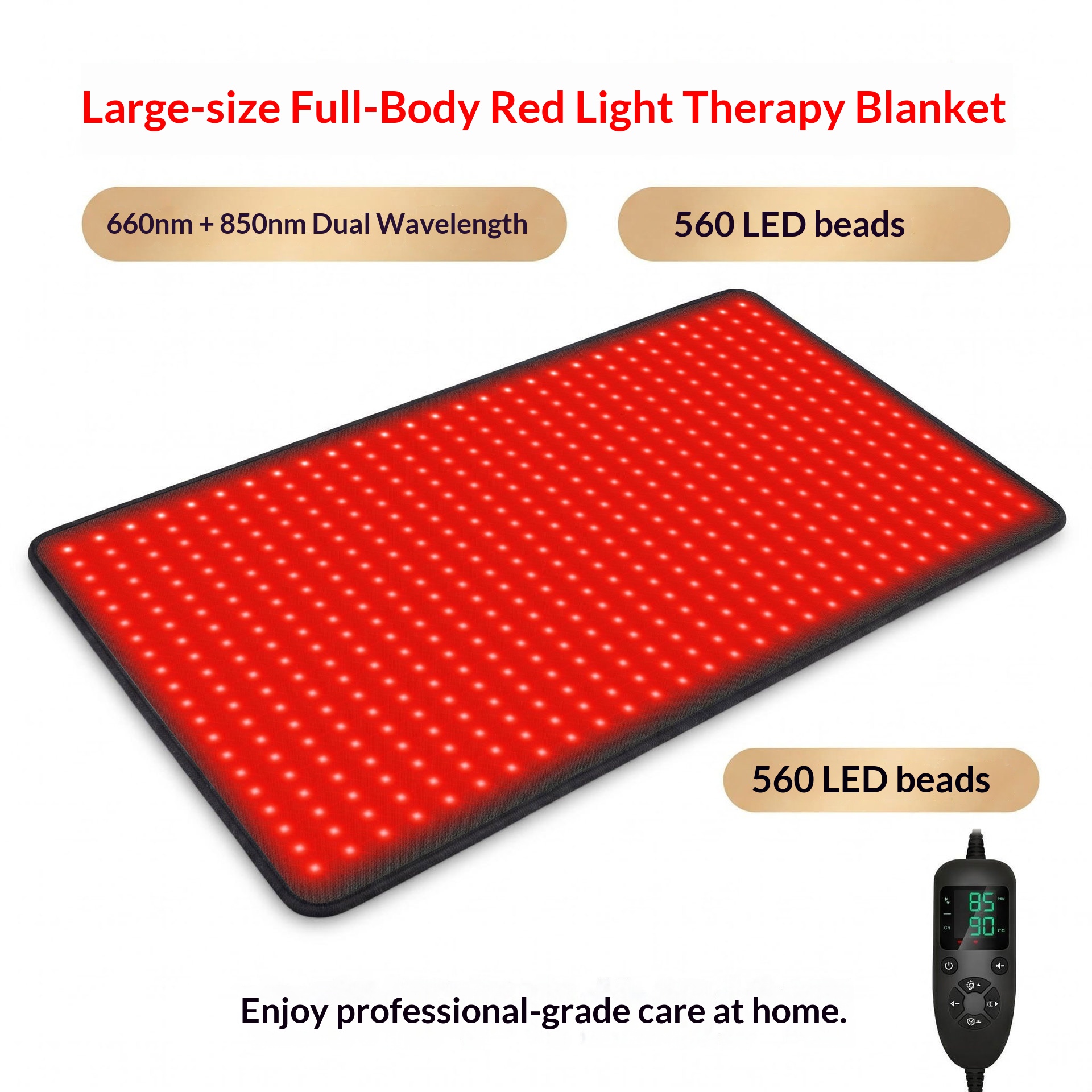560 Bead Red Light Heating Pad Red Light Therapy Blanket