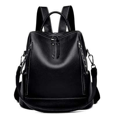 Leather Women's Bag Top Layer Cowhide Backpack Women's Messenger Bag Fashion Leather Backpack