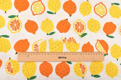 Cotton Twill Print Fruit Pattern Girl Dress Cover-up Garment Fabric