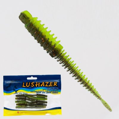 New Static Floating Water Reverse Thread Needle Tail Soft Bait Full Body Spoiler Soft Worm Bait