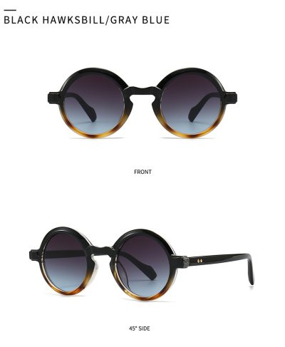European And American Retro Artistic Sunglasses Modern Charm INS Style Round Sunglasses