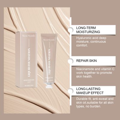 Moisturizing Liquid Foundation Long Lasting Smear-proof Makeup