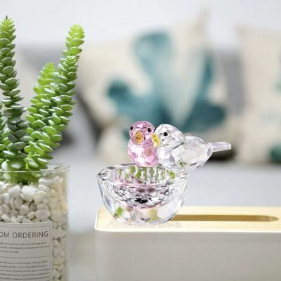 Crystal Bird's Nest Animal Decoration Crafts Living Room