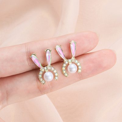 S925 Silver Needle Pearl Earrings