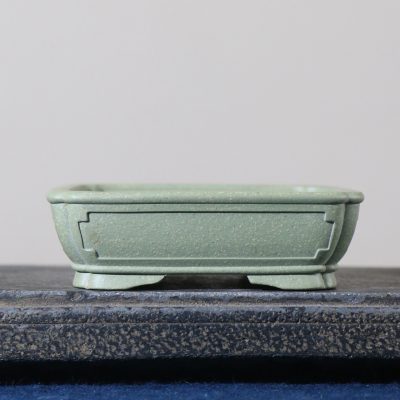 Purple Clay Rectangular Handmade Bonsai Pot