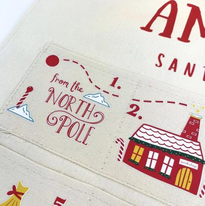 Personalized Christmas Fabric Countdown Calendar